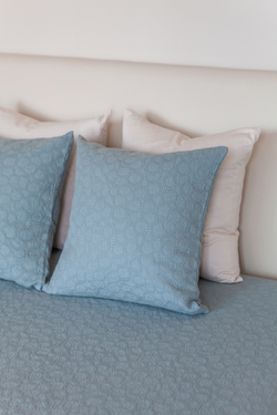 Наволочка декоративная 47х47см Luxberry Moss голубая