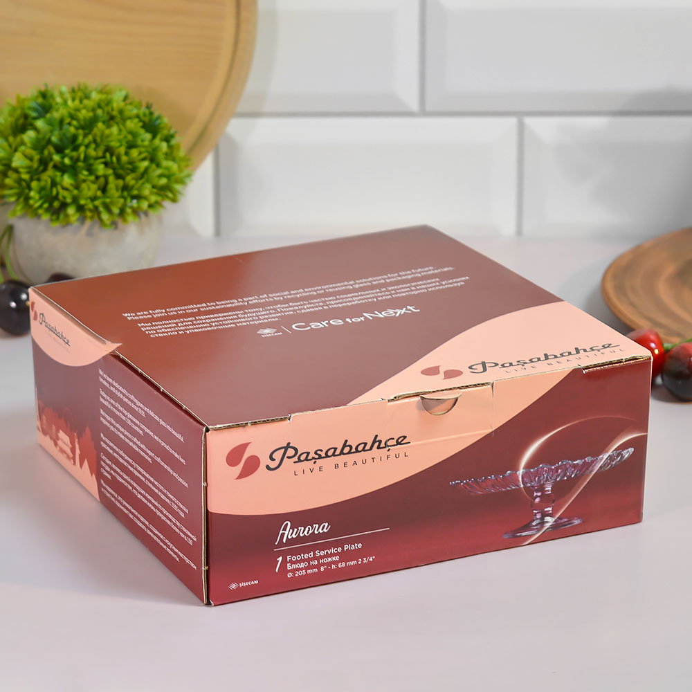 Блюдо на ножке Аврора 205мм 12259