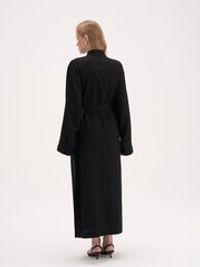 Кимоно из смесового льна "Черное" женское