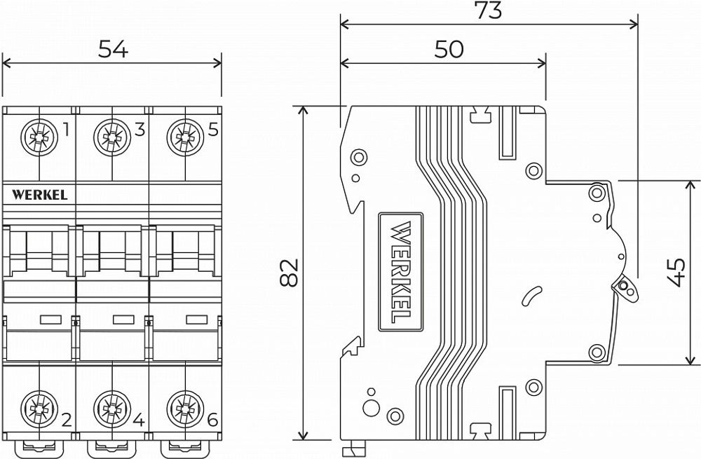 Автоматический выключатель 3P Werkel Автоматические выключатели W903P326