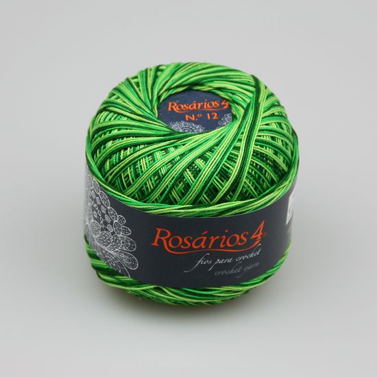 Пряжа ROSARIOS 4 Хлопок мерсеризованный принт № 12 (100% мерсеризованный хлопок)