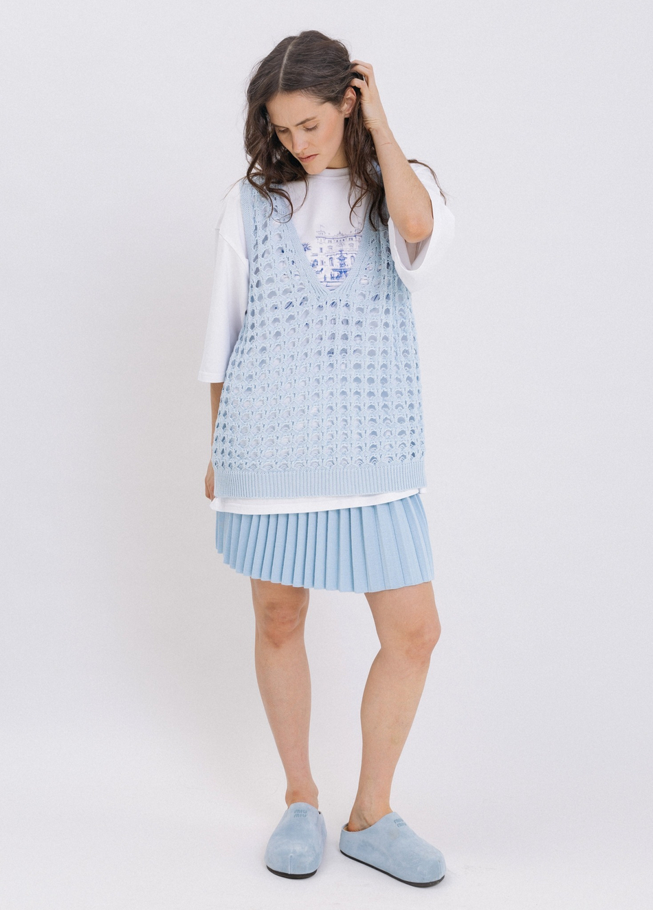 Юбка со складками