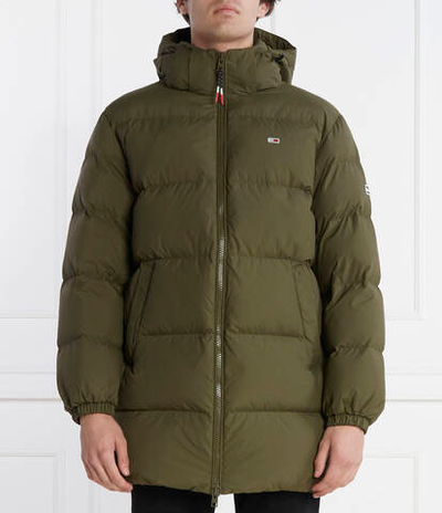 пуховая куртка essential Tommy Jeans - оливковый(DM0DM15117)