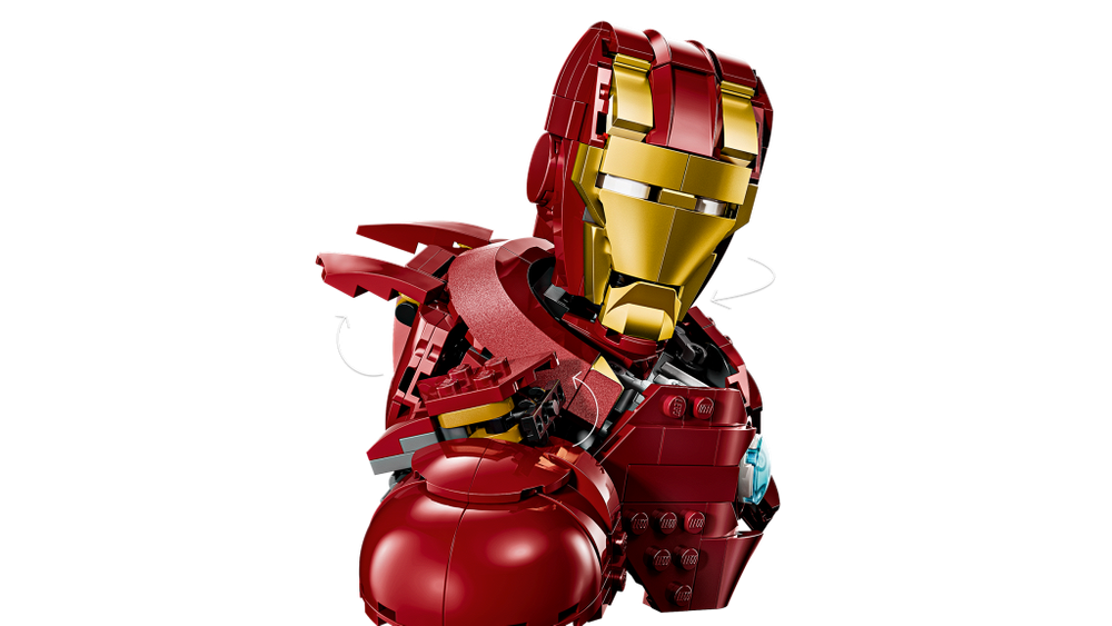 LEGO 76327 Iron Man MK4 Bust — сборная модель бюста Железного Человека (436 деталей)
