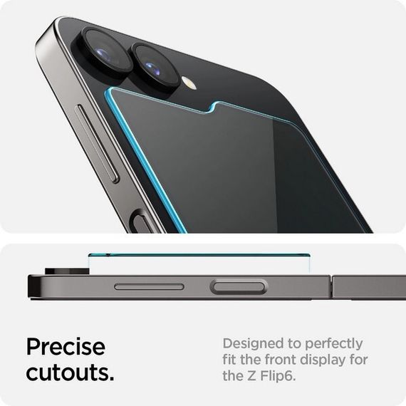 Защитное стекло Spigen GlasTR EZ Fit для Samsung Galaxy Z Flip 6 2 шт. (AGL07972) Прозрачный