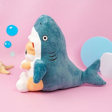Мягкая игрушка "Котик в акуле", 40см