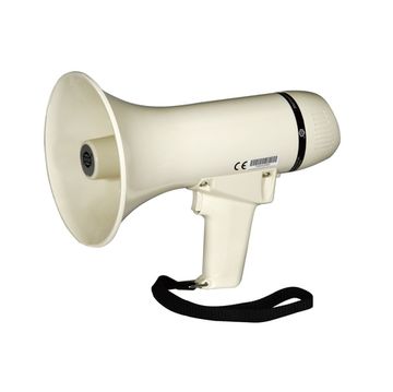 SHOW ER226 - Мегафон ручной 8 Вт, вес 0.62 кг, 9 В, 6 батарей "АА", пластик