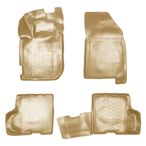 Ковры в салон Norplast/Unidec для Renault Duster в кузове HJD Euro (2018-), Бежевый, версия с ящиком под сиденьем, арт.NPA11-C69-110-B