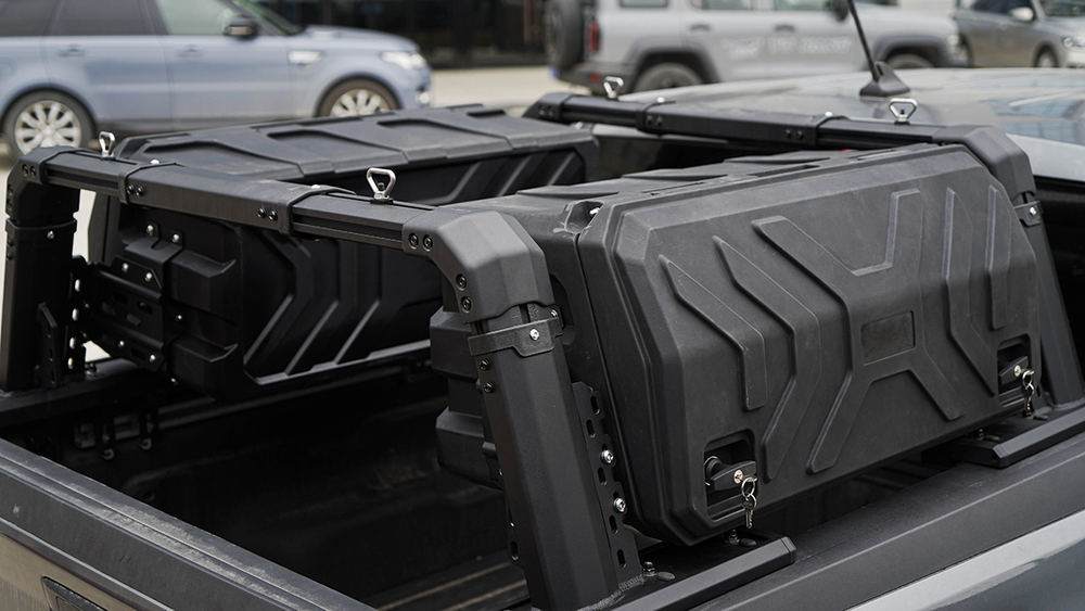 Силовой каркас-кунг Baja Racing (тип А) с 2-мя малыми боковыми ящиками Mitsubishi L200, Isuzu D-MAX, Nissan Navara