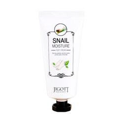 Jigott Крем для ног «муцин улитки» - Snail moisture foot cream, 100мл