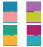 Тетрадь А4 60л. клетка "Color" скоба, в ассортименте (BRAUBERG)