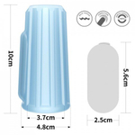 Насадка на пенис с вибрацией Ridge Knights Ring (10*3,7) голубая