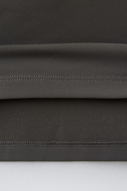 ZARA ТЕРМОФУТБОЛКА С ДЛИННЫМИ РУКАВАМИ НА МОЛНИИ, СЕРЫЙ