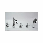 Смеситель для ванны Magliezza Grosso Bianco 50119-4 хром