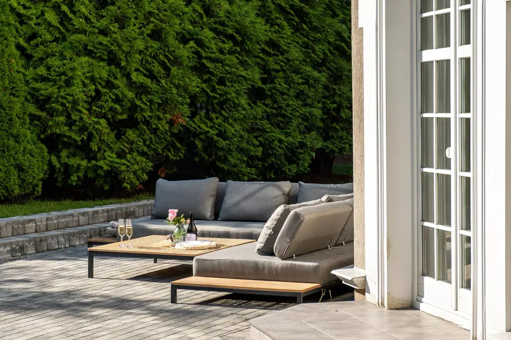 "Амальфи" трансформирующаяся лаунж-зона из алюминия, цвет графит