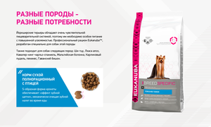 Корм для взрослых собак, Eukanuba Dog YORK, породы Йоркширский терьер