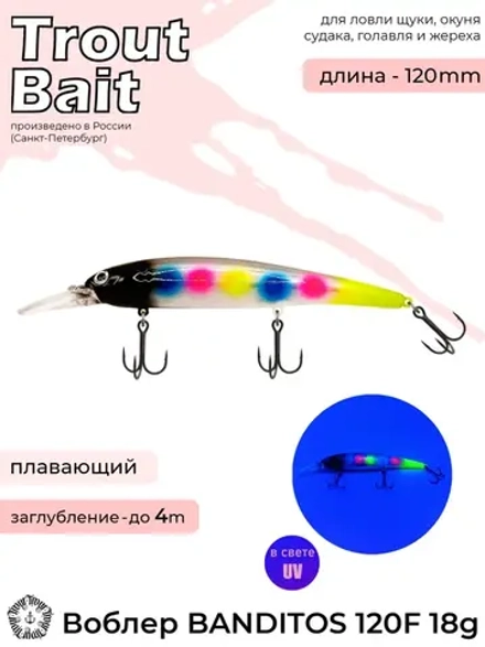 Воблер Trout Bait Bandit 120 F (до 4 м) 19 гр.col.005