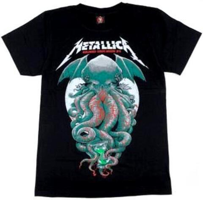 Футболка хлопок шелкография. TDM1853 Metallica ride the... S