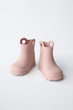 ZARA РЕЗИНОВЫЕ САПОГИ, РОЗОВЫЙ