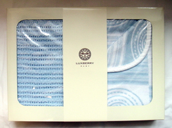 Элитный комплект из двух пледов детских lux 2287 голубой от Luxberry коробка