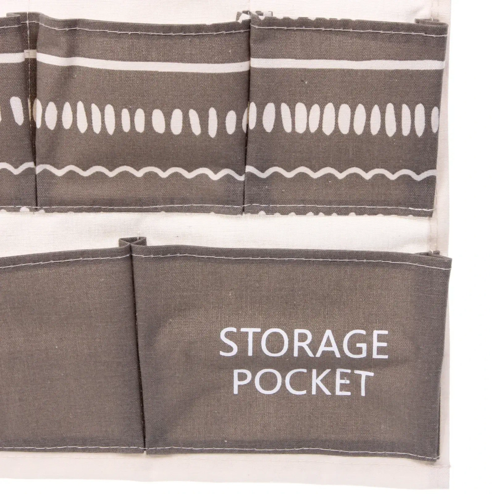 Карман настенный подвесной 7отделений «ИДЕЯДОМА», принт бежевые полоски, 35*50см (лейбл Селфи)