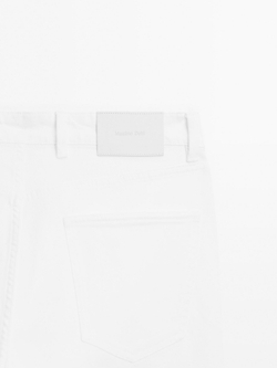 Massimo Dutti Джинсы Slim Fit, белый