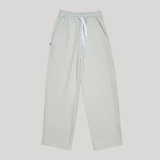 Wide Sweatpants LOGO Grey Glacier