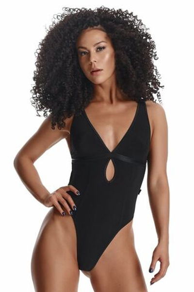 Тедди Gracia с сексуальным вырезом на груди (Размер: M) (Цвет: черный)