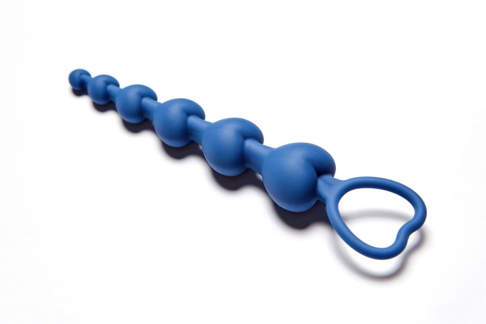 Анальная цепочка Love Beam синий 19 см