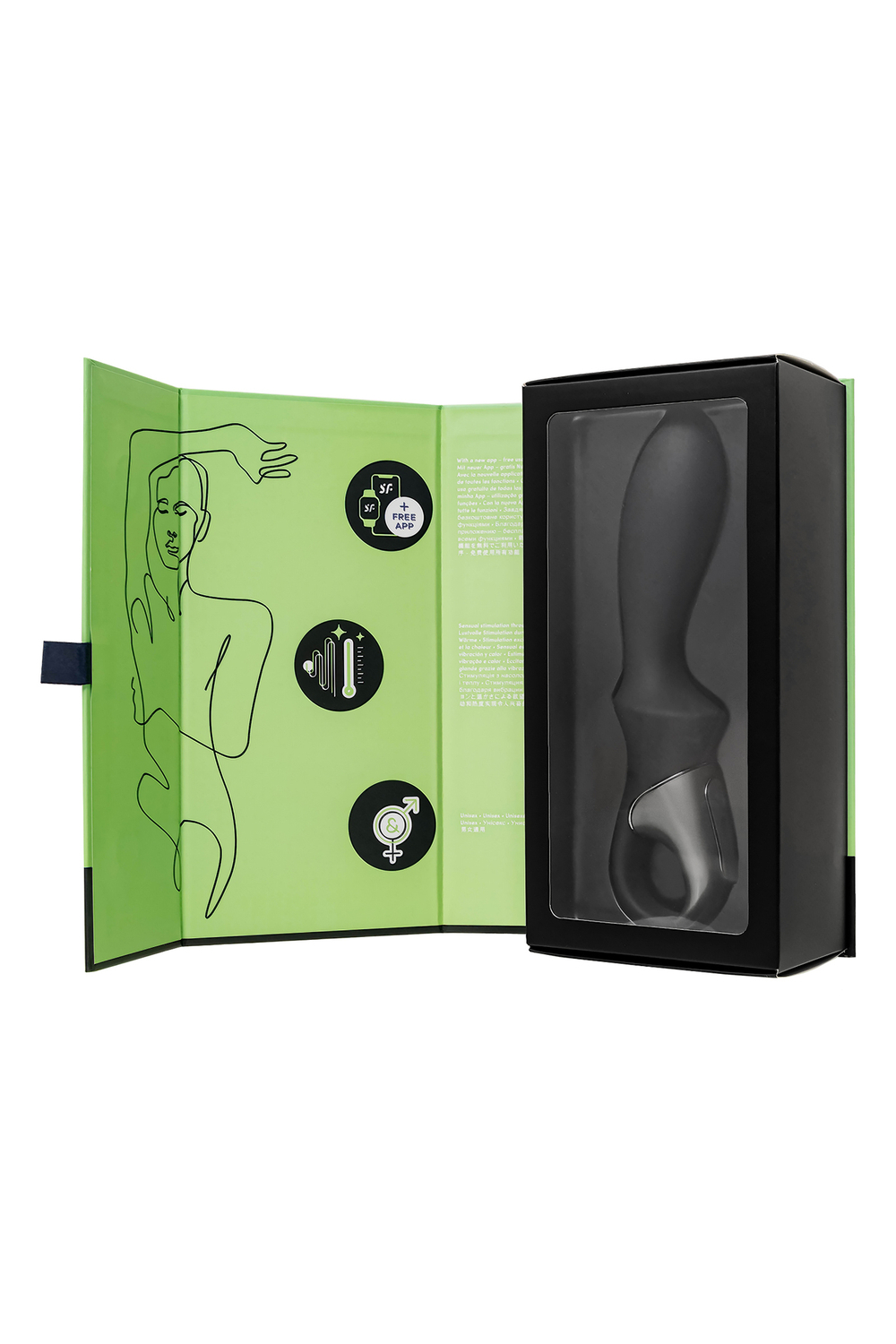 Нереалистичный вибратор Satisfyer Heat Climax, силикон, 20,5 см