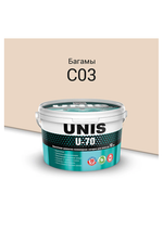 UNIS U-70 цементно-полимерная армированная затирка для швов  C03 багамы 2 кг