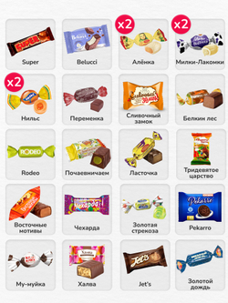 Сладкий новогодний подарок "Чебурашка" 500гр