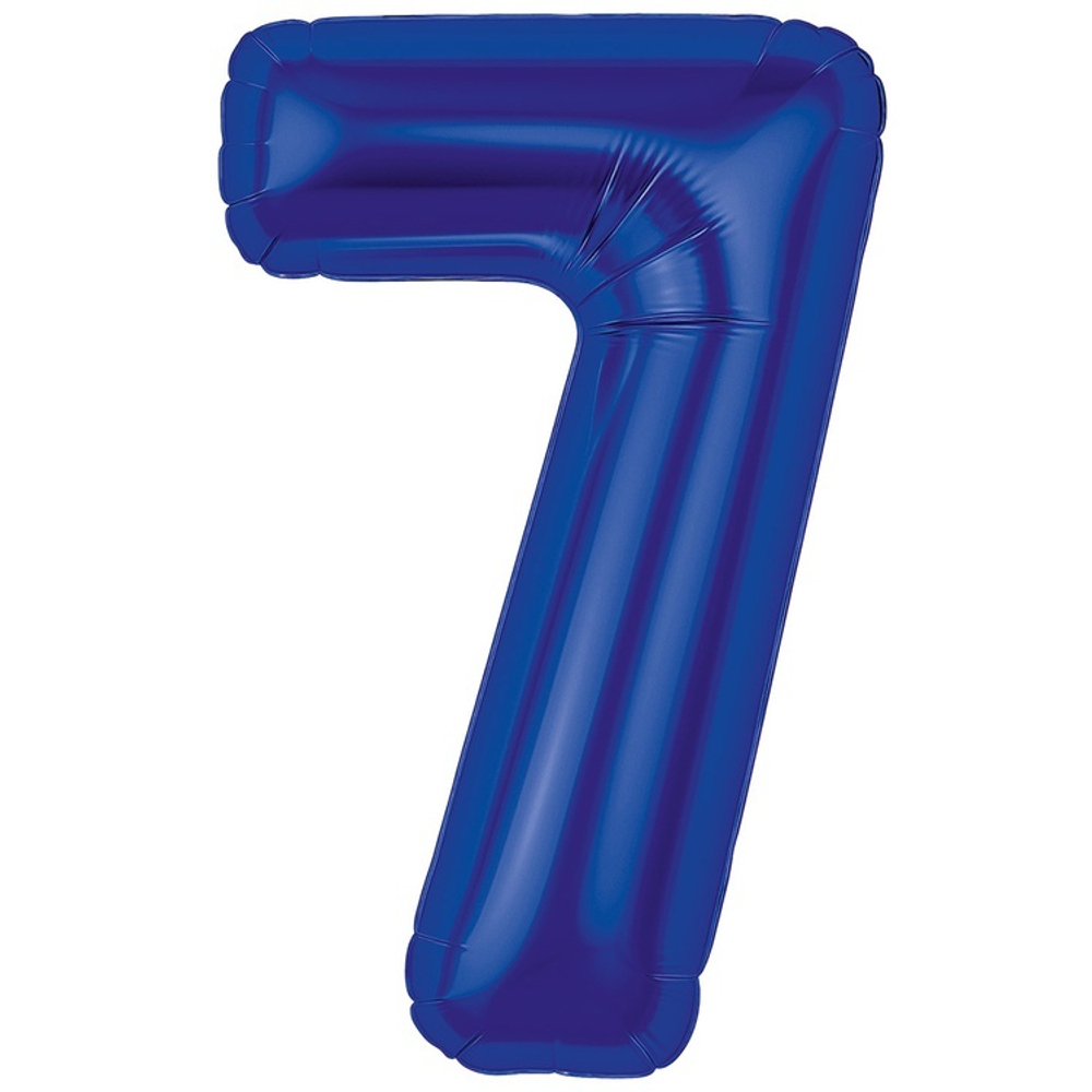 Цифры 102 см "Темно-синие металлик" слим (slim)