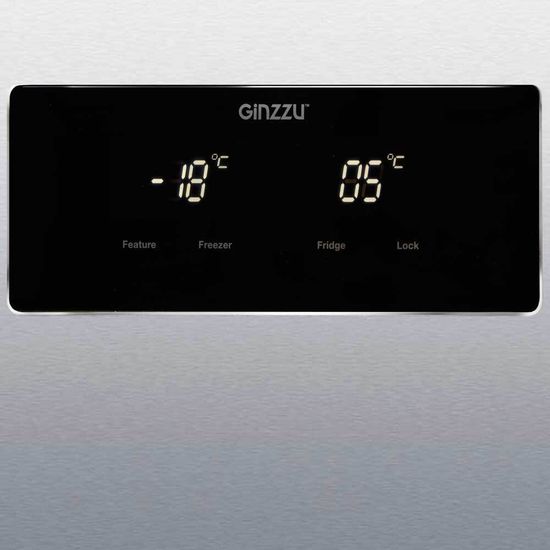 Холодильник Ginzzu NFK-465 Steel