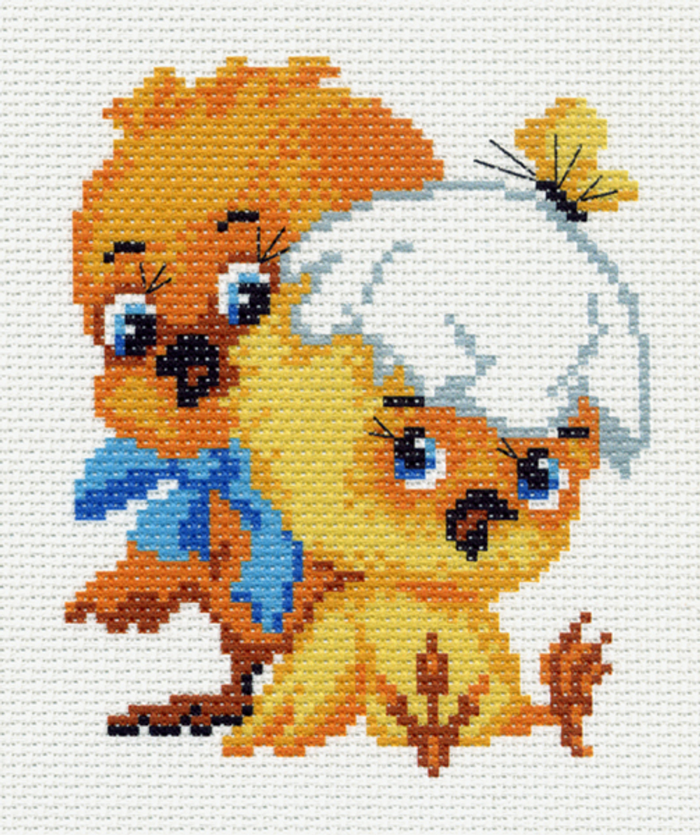 "Цыплята"-0932 канва с рисунком