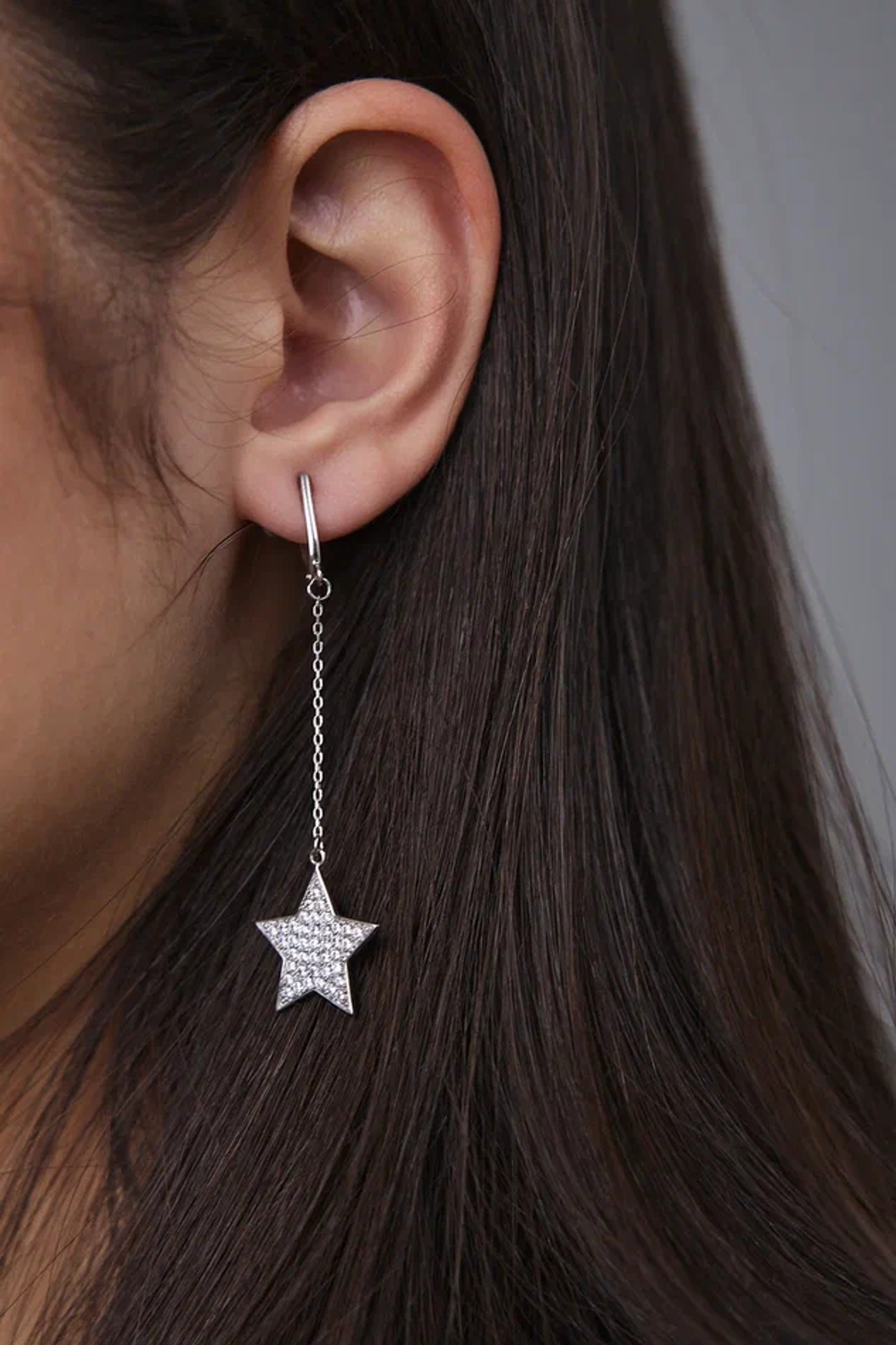 Серьги 0221393-00775 Ag 925, Вставки: 80 Фиан.