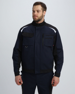 Куртка Милан CH (тк.Смесовая,260), т.синий/черный