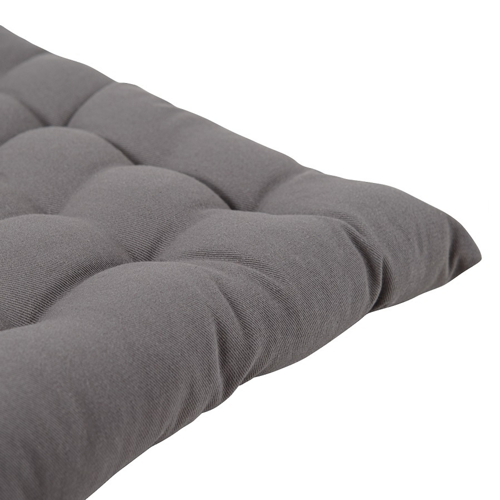 Подушка на стул из хлопка серого цвета из коллекции essential, 40х40 см
