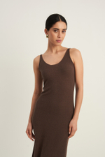 Платье FLUFFY, серо-коричневый