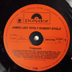 Винтажная виниловая пластинка LP James Last Spielt Robert Stolz (Germany 1977)