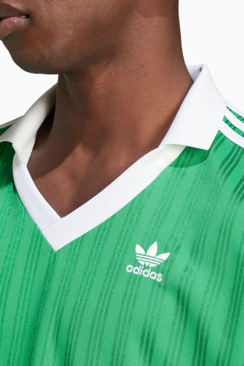 Футболка adidas Adicolor Piqué Football LS - зеленый