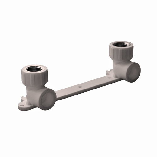 Угольник установочный двойной ПП 20-1/2'' PN 25, с внутренней резьбой, серый