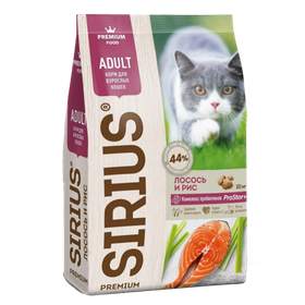 Сириус Взрослые кошки Лосось 1кг. развес
