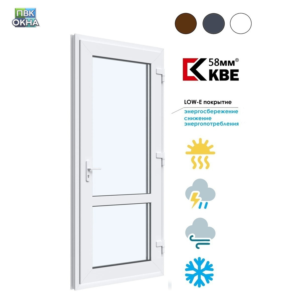 Пластиковая дверь входная KBE