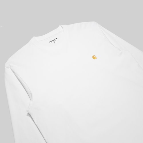 Лонгслив мужской Carhartt WIP Chase артикул:I026392_white - купить в магазине Дайс