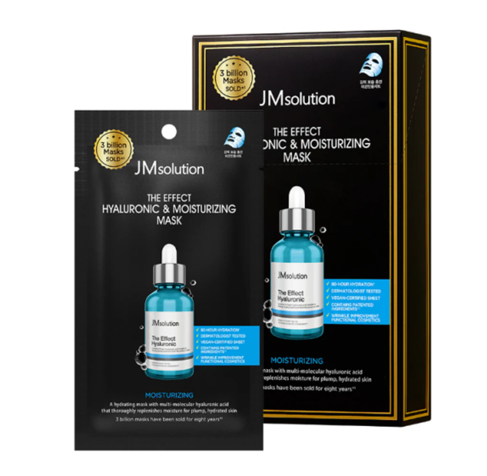 Тканевая маска с гиалуроновой кислотой JMSOLUTION The Effect Hyaluronic & Moisturizing Mask