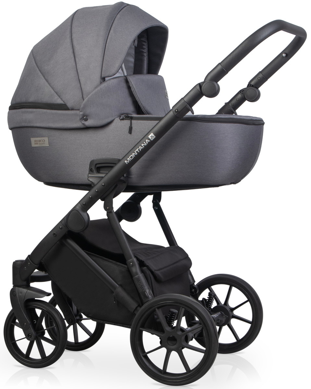 Детская коляска Riko Basic Montana X 2 в 1 04 графит