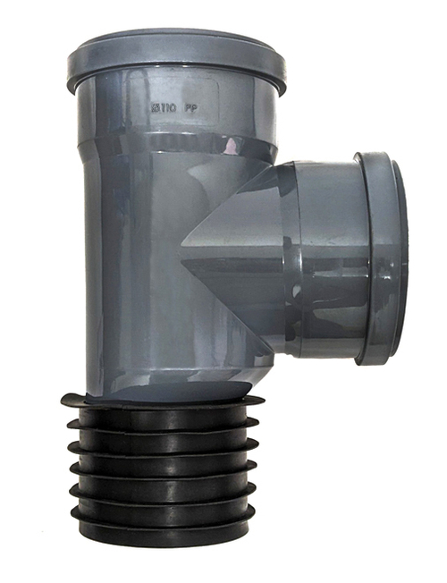 ПВХ Тройник восстановитель раструба Ф110х110/90 ПОЛИТЭК (12/1шт)