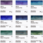 Mijello Granulation Watercolor 15 ml 34 цвета