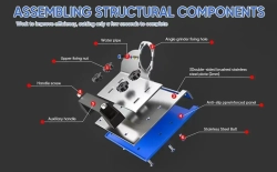 Уникальная Подставка для Угловой Шлифовальной Машины Типа 100 с Инновационной Системой Безопасного Закругления на 45